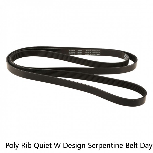Poly Rib Quiet W Design Serpentine Belt Dayco 5060450 #1 small image
